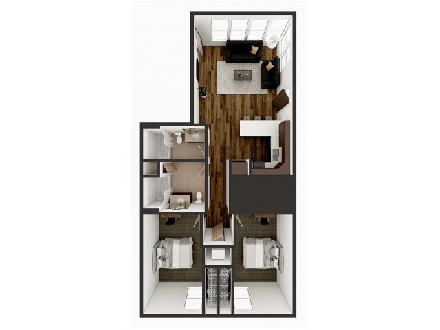 B2 Floor plan layout