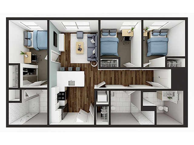 C1 Floor plan layout