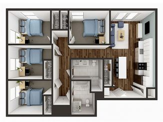 D1 Floor plan layout