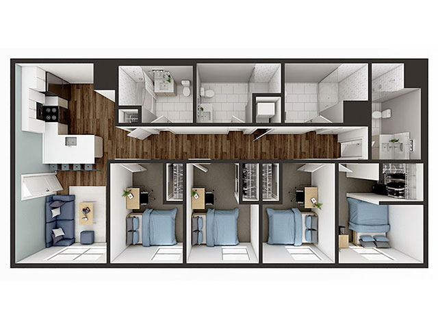 D2 Floor plan layout