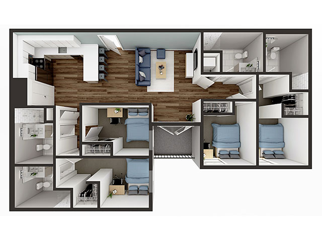 D3 Balcony Floor plan layout